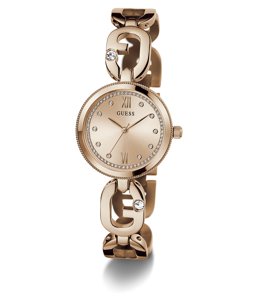 GUESS Ladies Rose Gold Tone Analog Watch