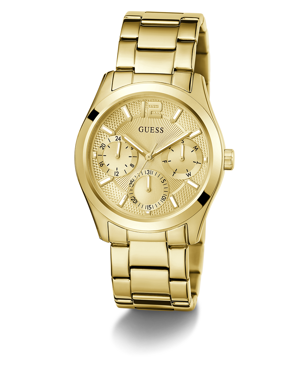 GUESS Ladies Gold Tone Multi-function Watch