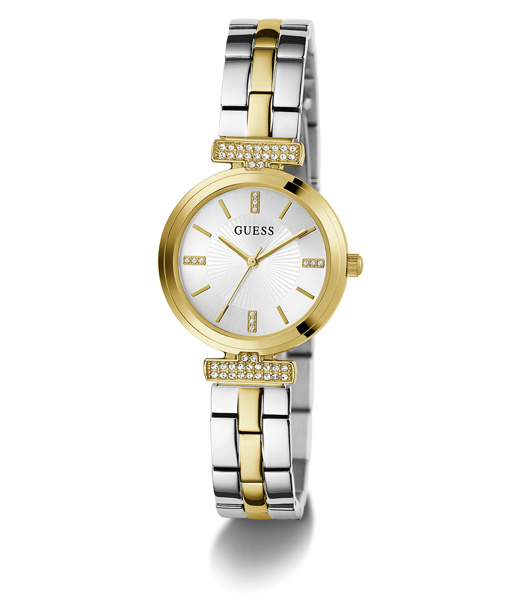 GUESS Ladies 2-Tone Gold Tone Analog Watch
