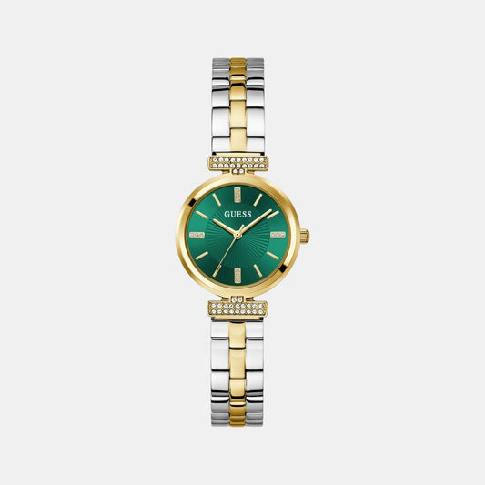 Gd Array Women Quartz Green Dial Analog Stainless Steel GW0762L6