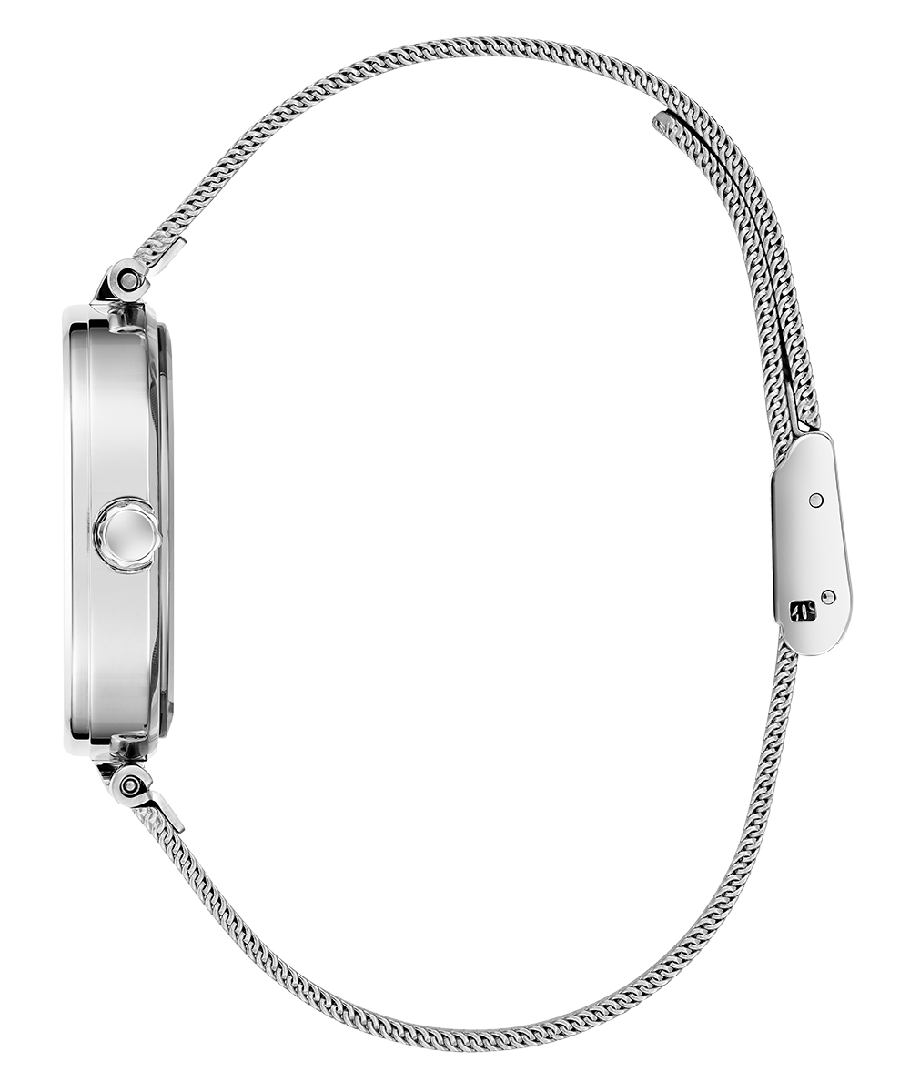 GUESS Ladies Silver Tone Analog Watch