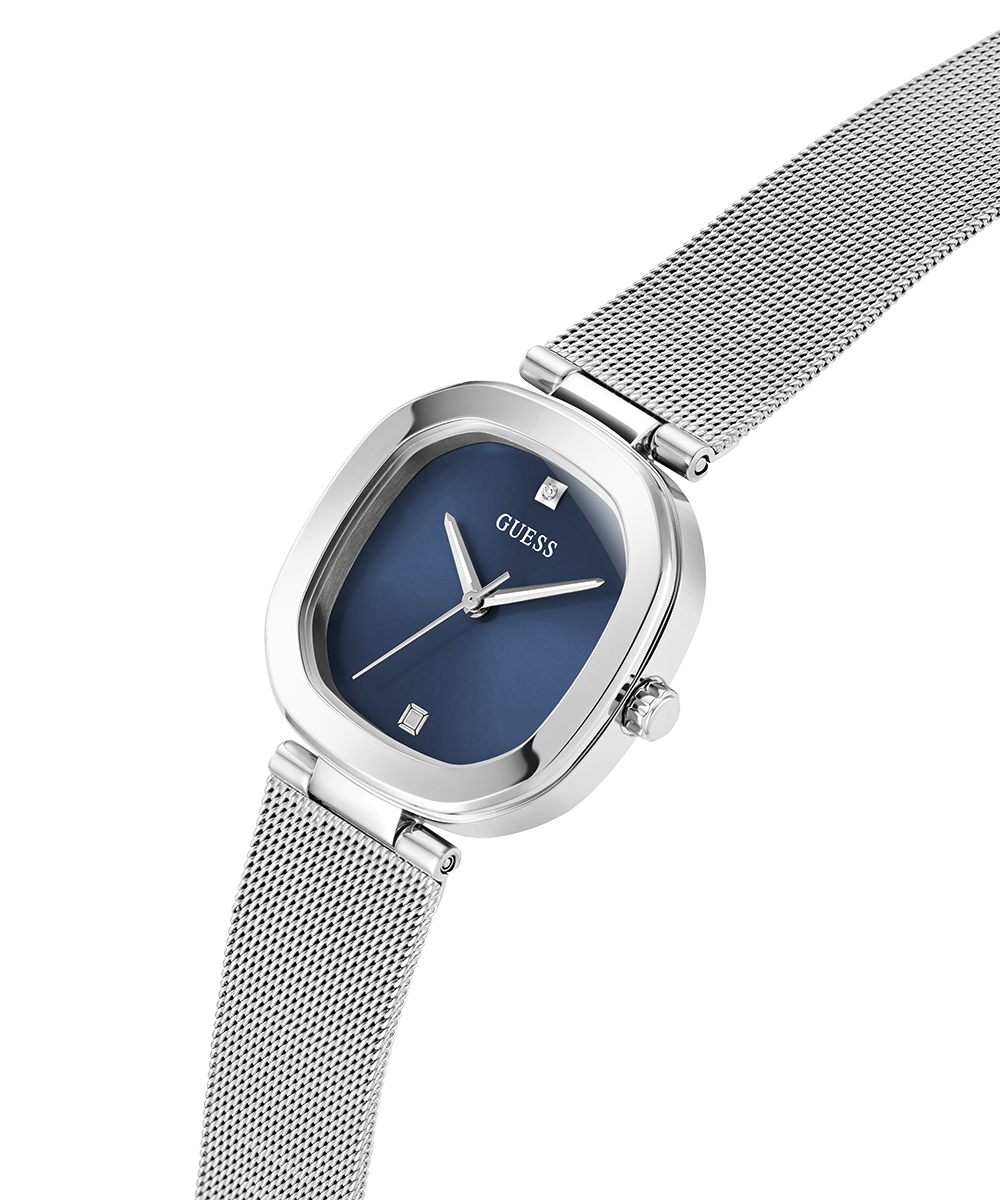 GUESS Ladies Silver Tone Analog Watch