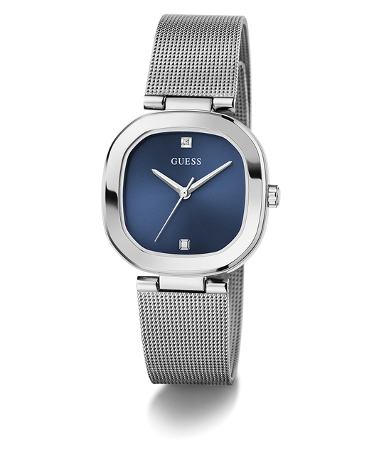 GUESS Ladies Silver Tone Analog Watch