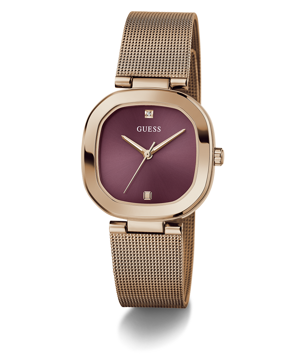 GUESS Ladies Rose Gold Tone Analog Watch