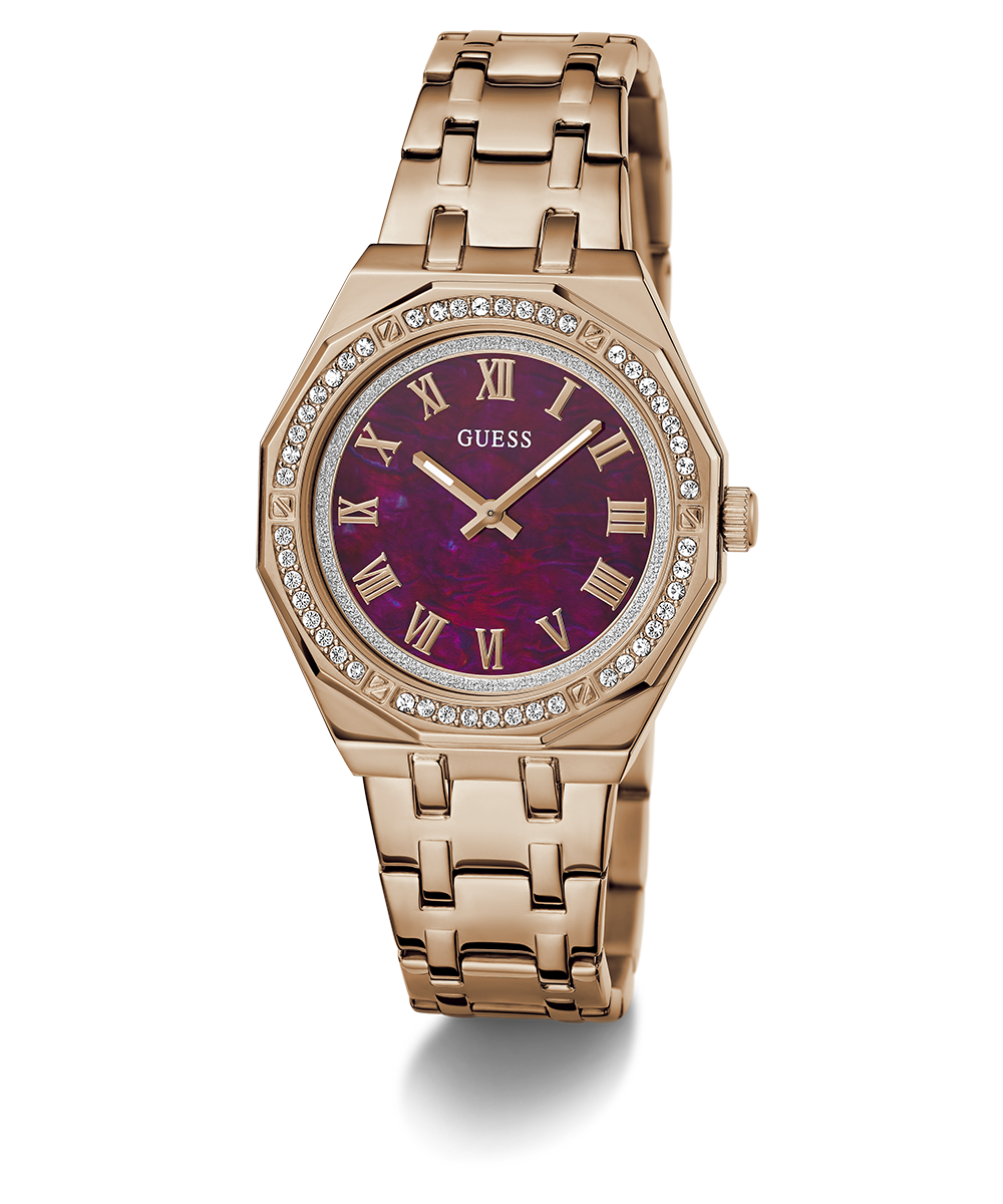 GUESS Ladies Rose Gold Tone Analog Watch