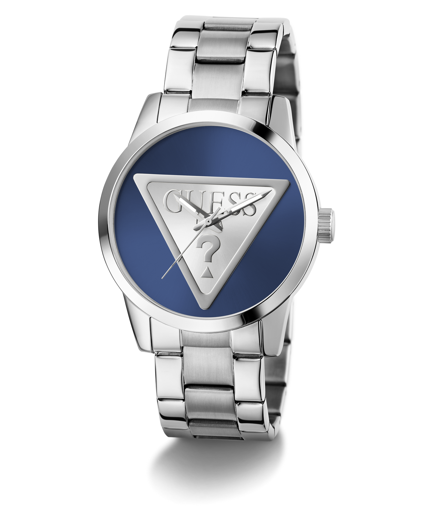 GUESS Mens Silver Tone Analog Watch