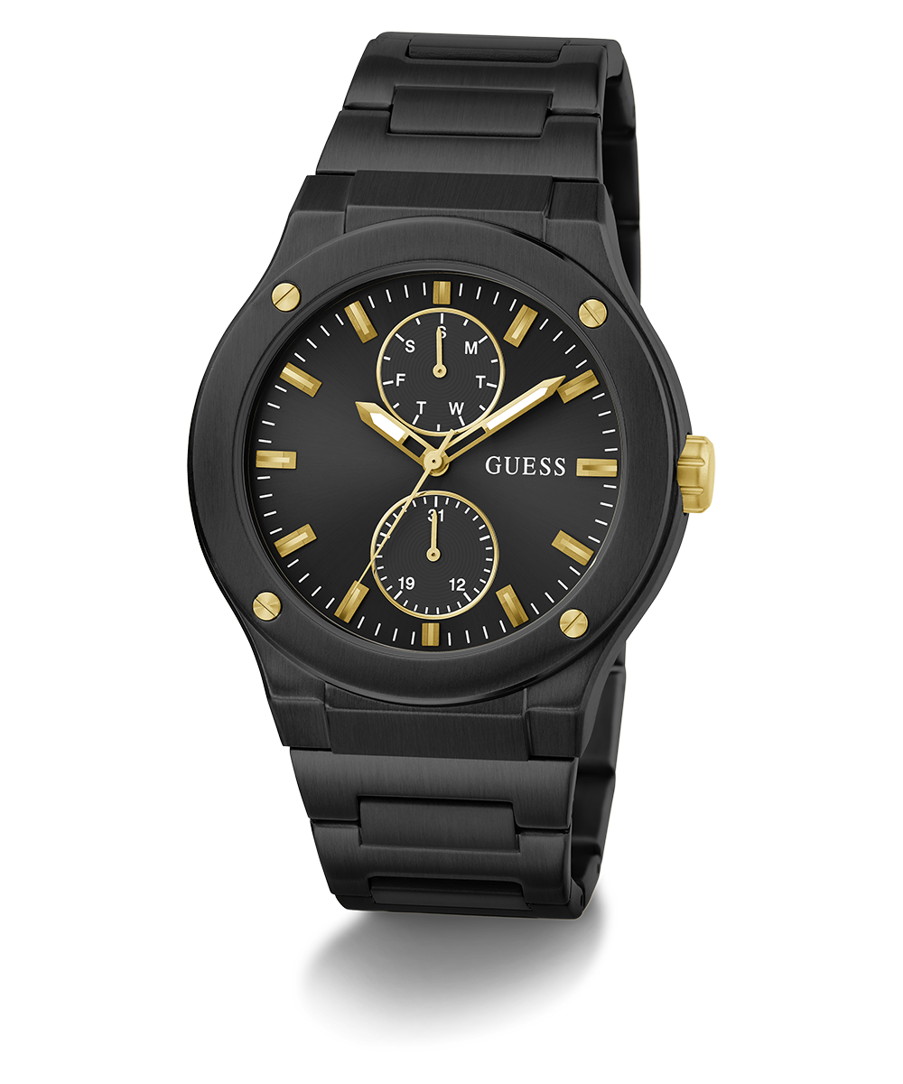 GUESS Mens Black Multi-function Watch