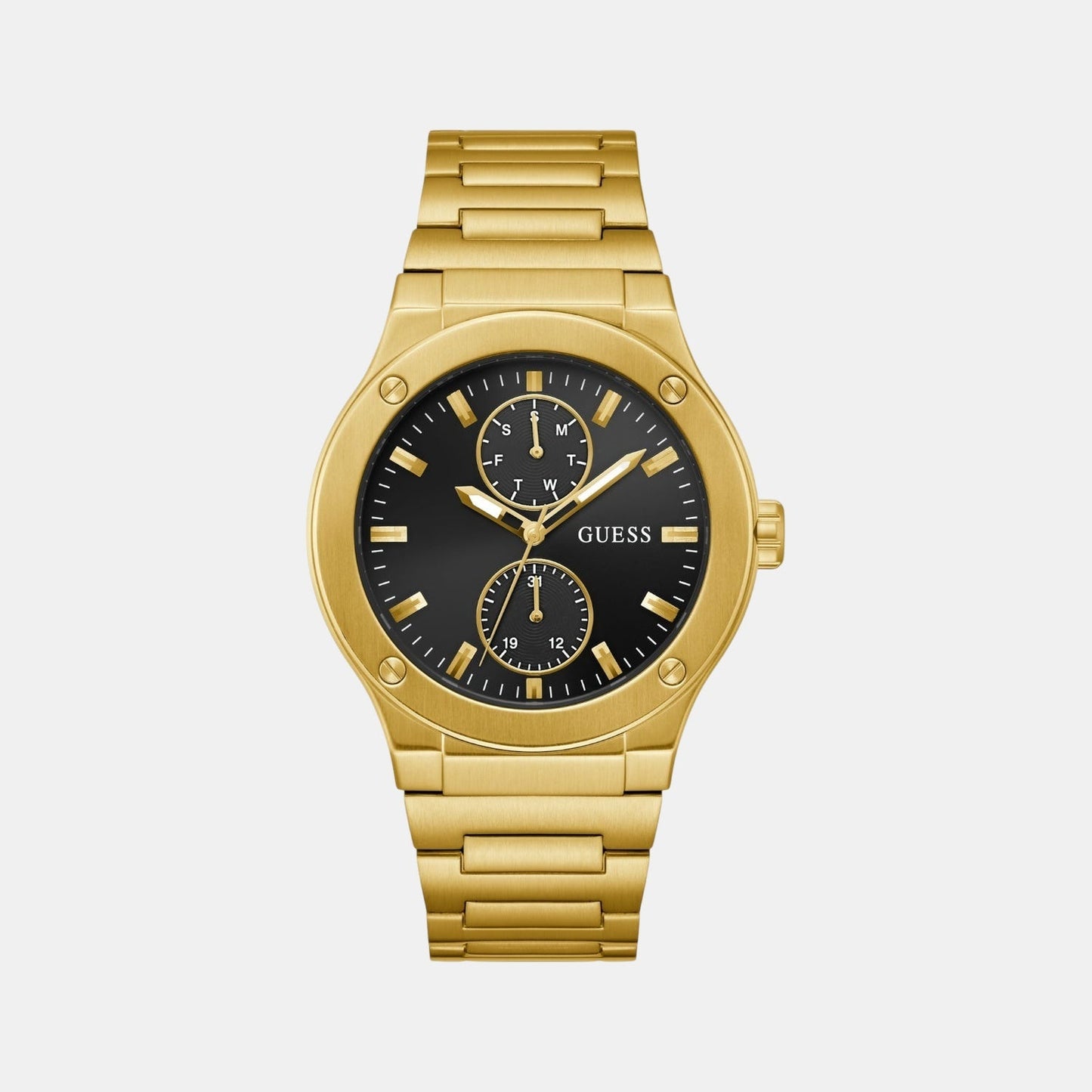 Gd Jet Men Quartz Black Dial Analog Stainless Steel GW0795G4