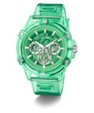 GUESS Eco-Friendly Mens Green Multi-function Watch