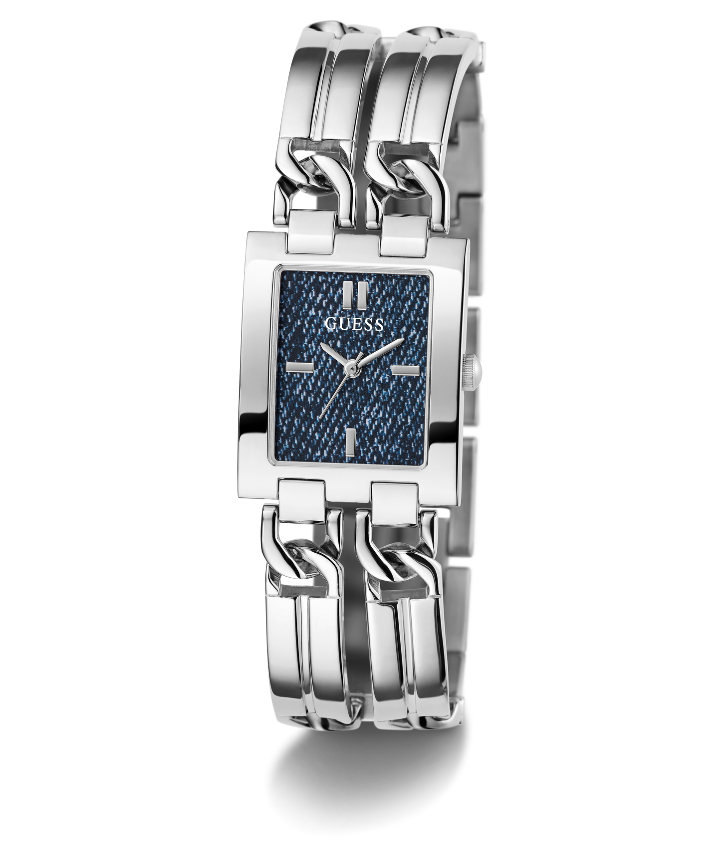 GUESS Ladies Silver Tone Analog Watch