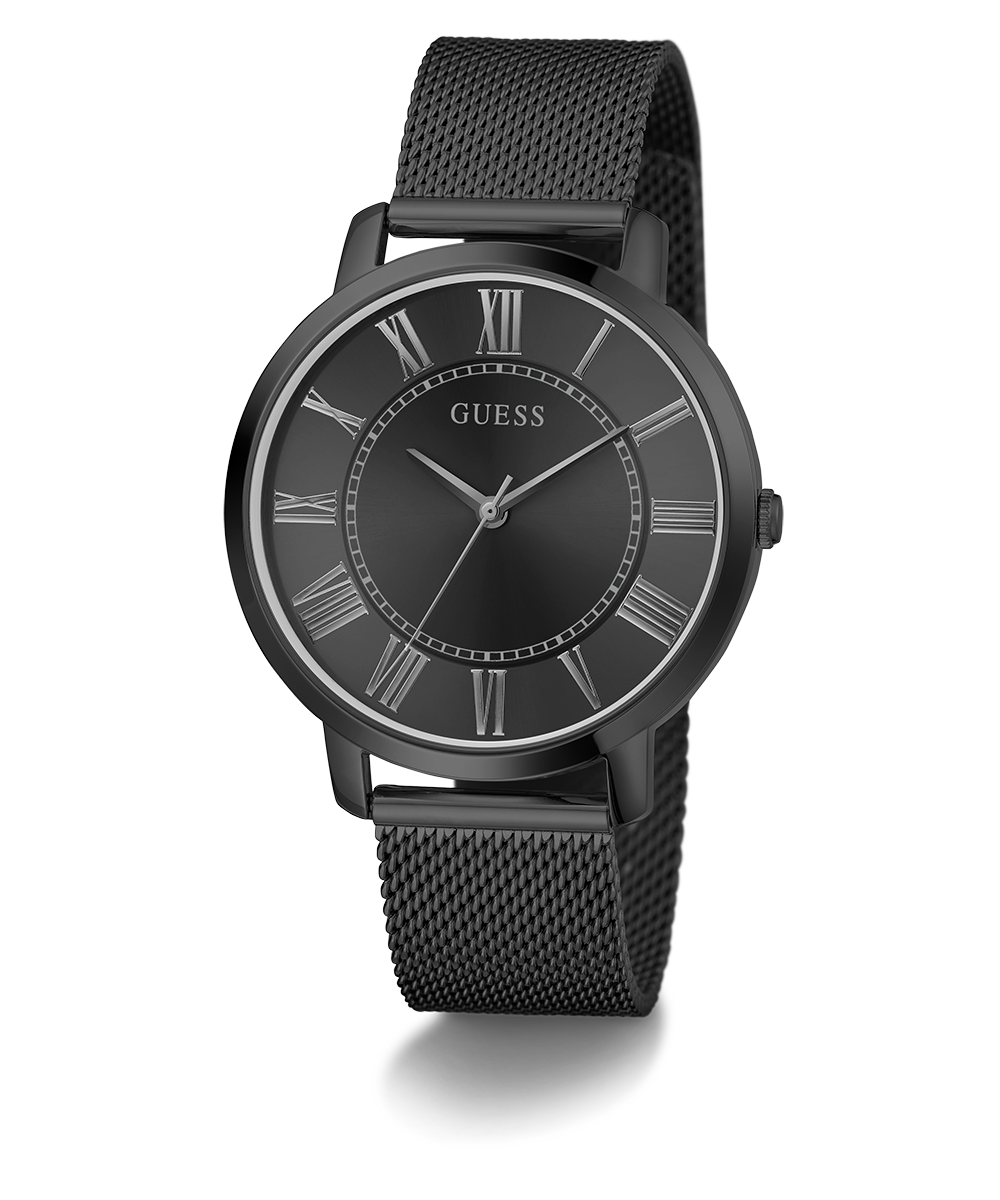GUESS Mens Black Analog Watch