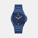 Gd Vinyl Men Quartz Blue Dial Analog Stainless Steel GW0833G1