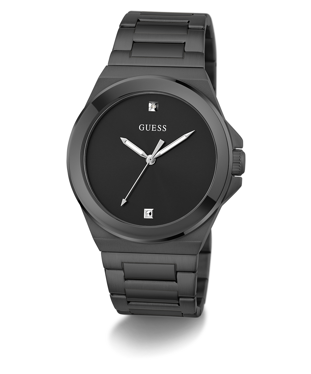 GUESS Mens Black Analog Watch