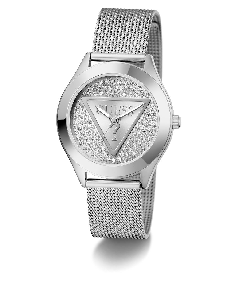 GUESS Ladies Silver Tone Analog Watch