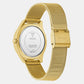 Gt Glitz Plaque Women Quartz Champagne Dial Analog Stainless Steel GW0835L2