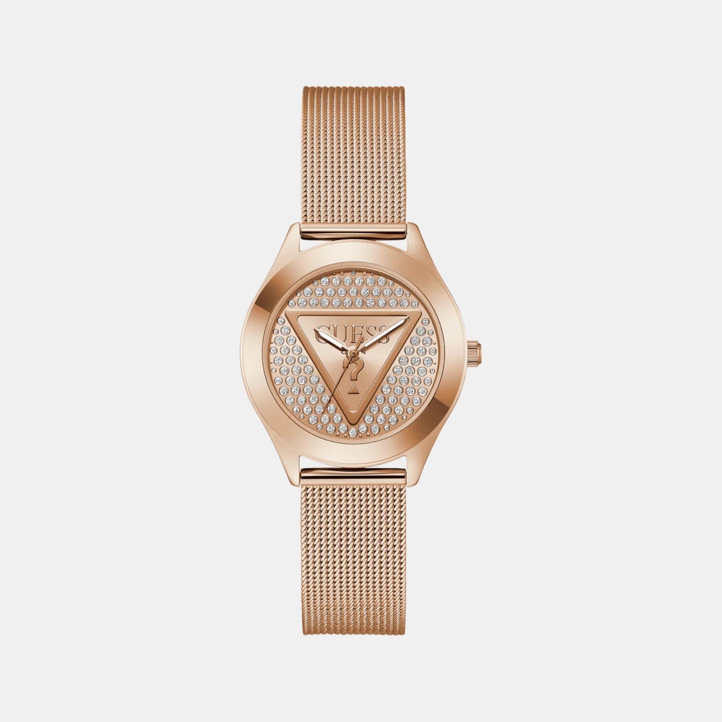 Gt Glitz Plaque Women Quartz Rose Gold Dial Analog Stainless Steel GW0835L3