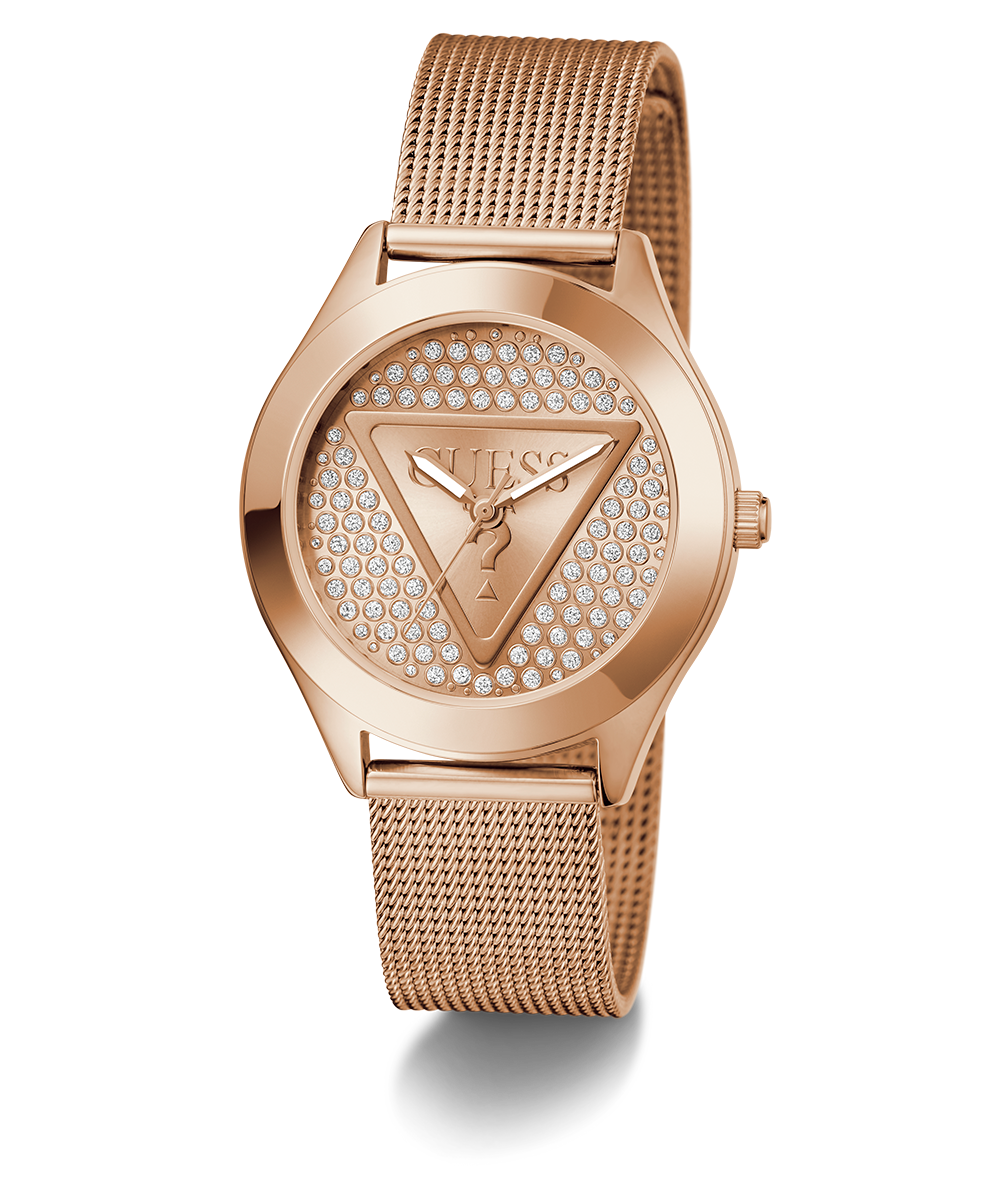 GUESS Ladies Rose Gold Tone Analog Watch