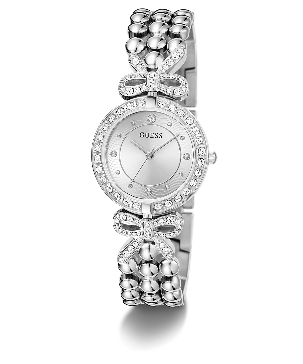 GUESS Ladies Silver Tone Analog Watch