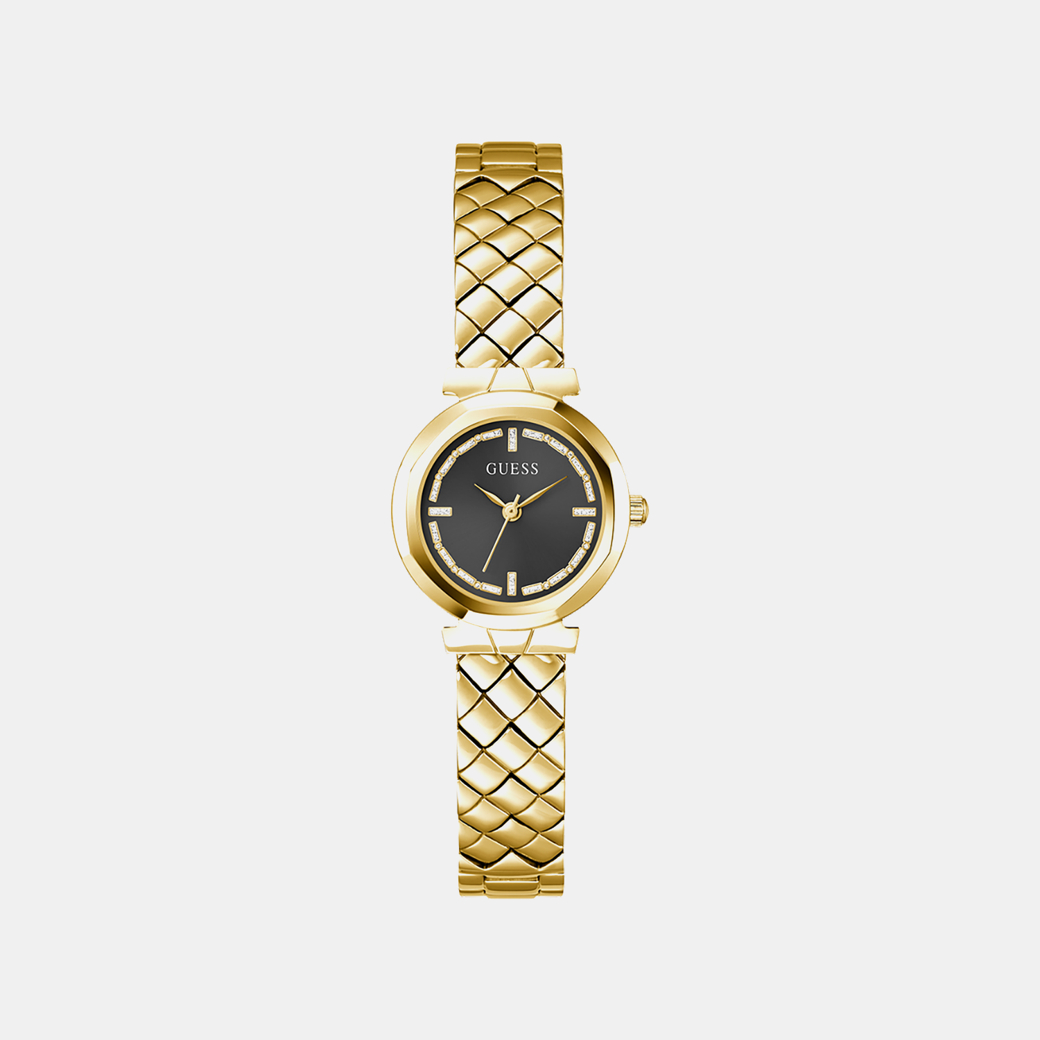 Gb Mini Rumour Women Quartz Black Dial Analog Stainless Steel GW0839L2 - Guess watch