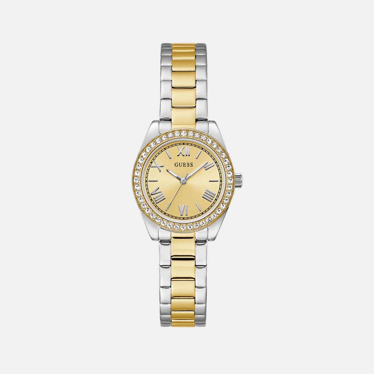 Gd Mini Luna Women Quartz Champagne Dial Analog Stainless Steel GW0841L2
