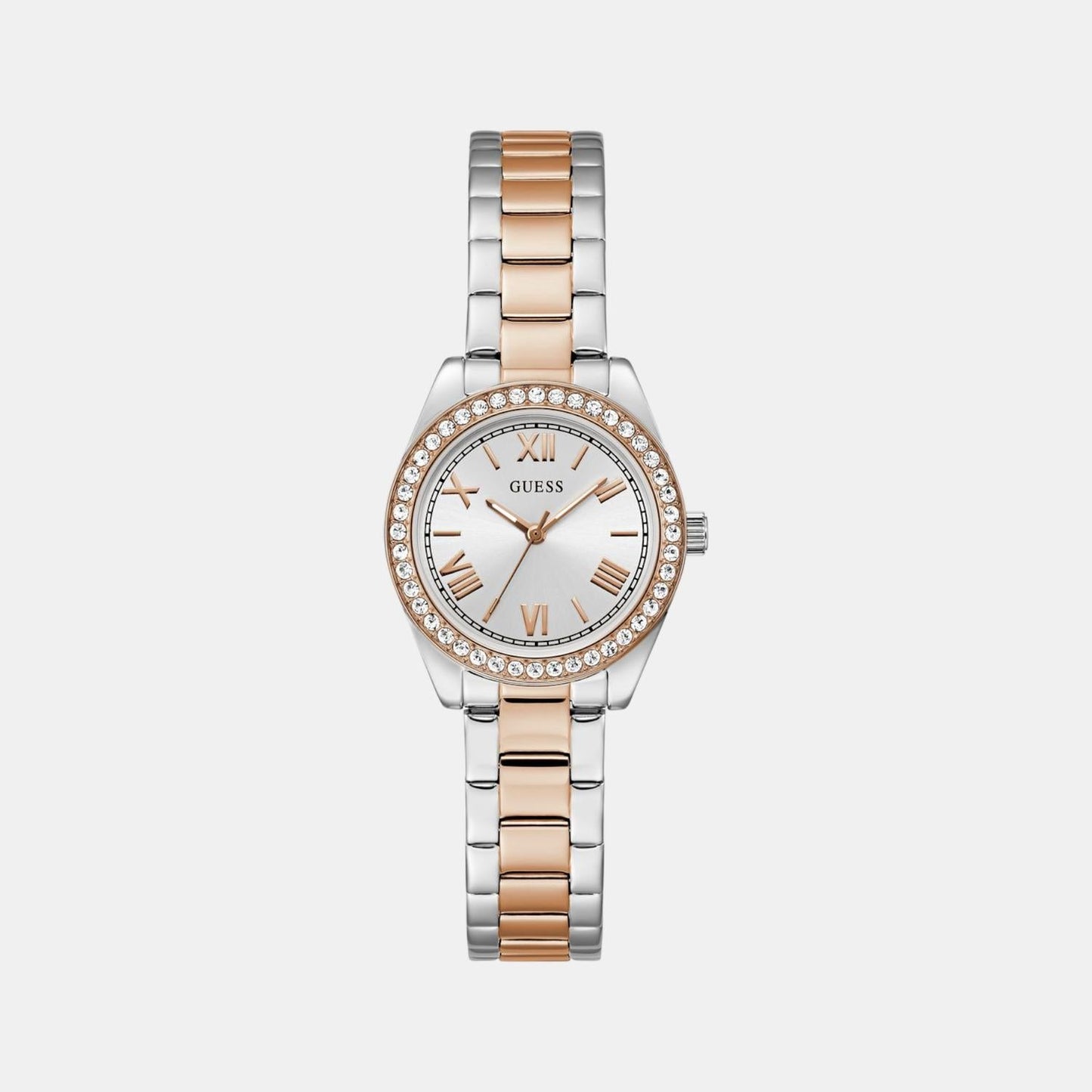 Gd Mini Luna Women Quartz Silver Dial Analog Stainless Steel GW0841L3
