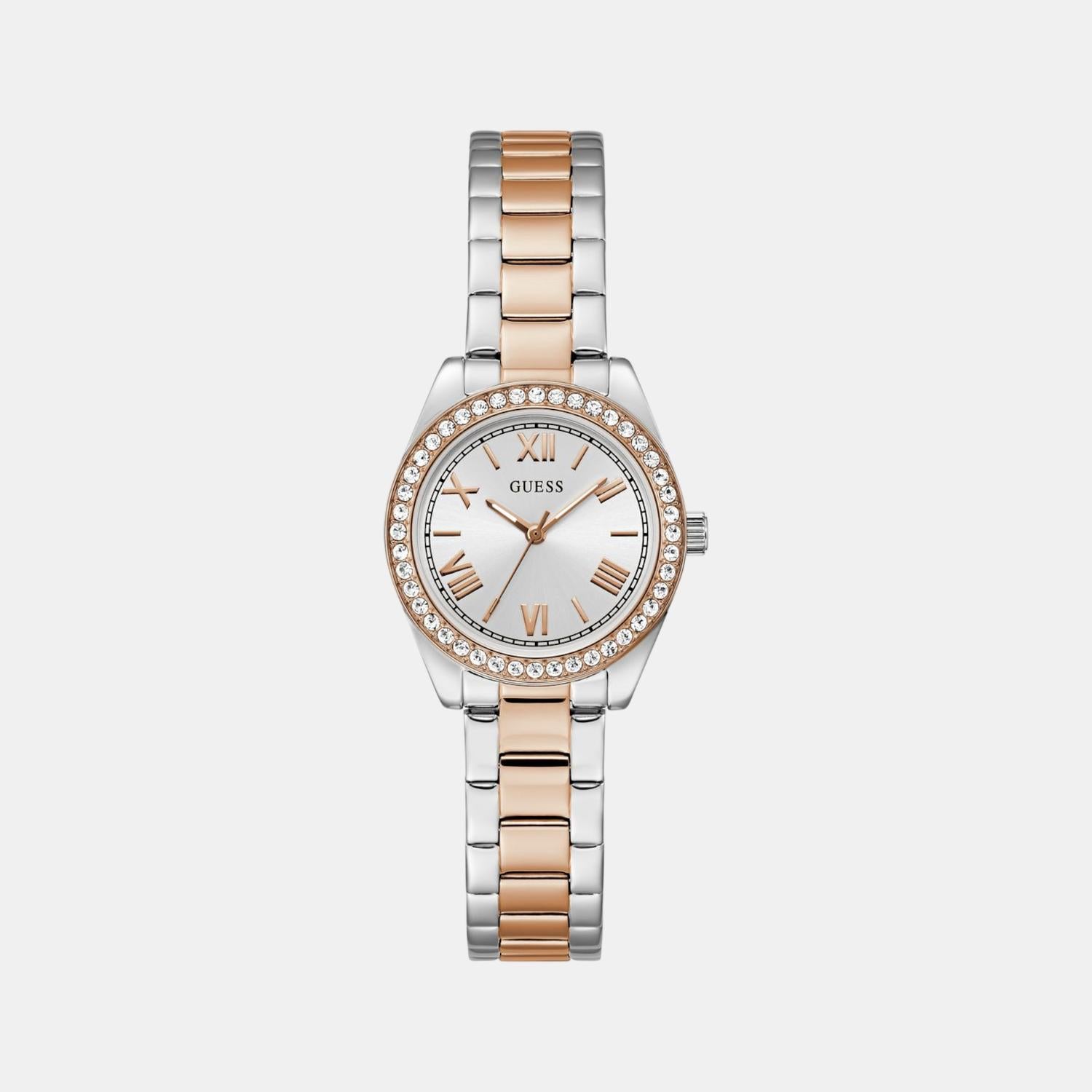 Gd Mini Luna Women Quartz Silver Dial Analog Stainless Steel GW0841L3 - Guess watch