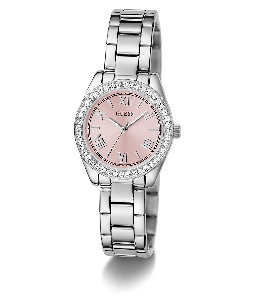 GUESS Mini Luna Ladies Silver Tone Analog Watch