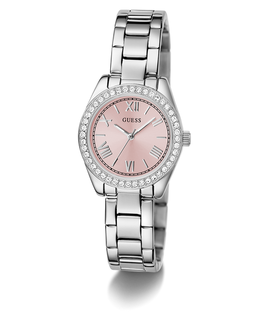 GUESS Mini Luna Ladies Silver Tone Analog Watch