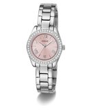 GUESS Mini Luna Ladies Silver Tone Analog Watch