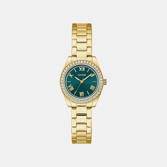 Gd Mini Luna Women Quartz Teal Dial Analog Stainless Steel GW0841L9