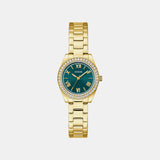 Gd Mini Luna Women Quartz Teal Dial Analog Stainless Steel GW0841L9