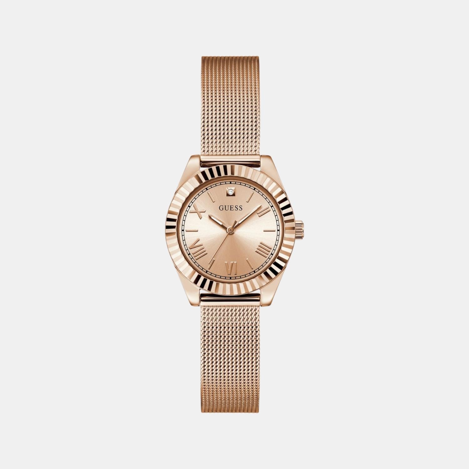 Gd Mini Luna Women Quartz Rose Gold Dial Analog Stainless Steel GW0842L3 - Guess watch