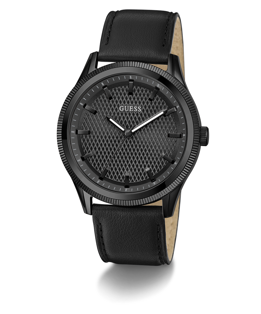 GUESS Mens Black Analog Watch