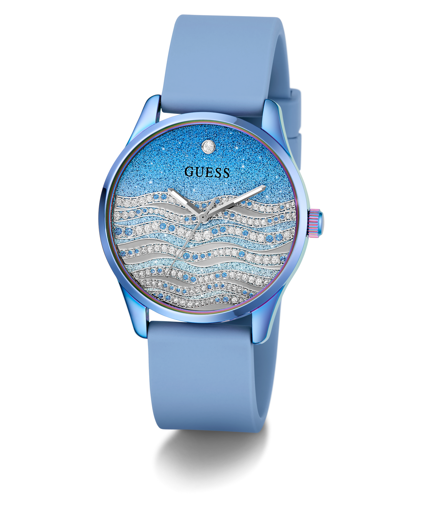 GUESS Ladies Blue Analog Watch