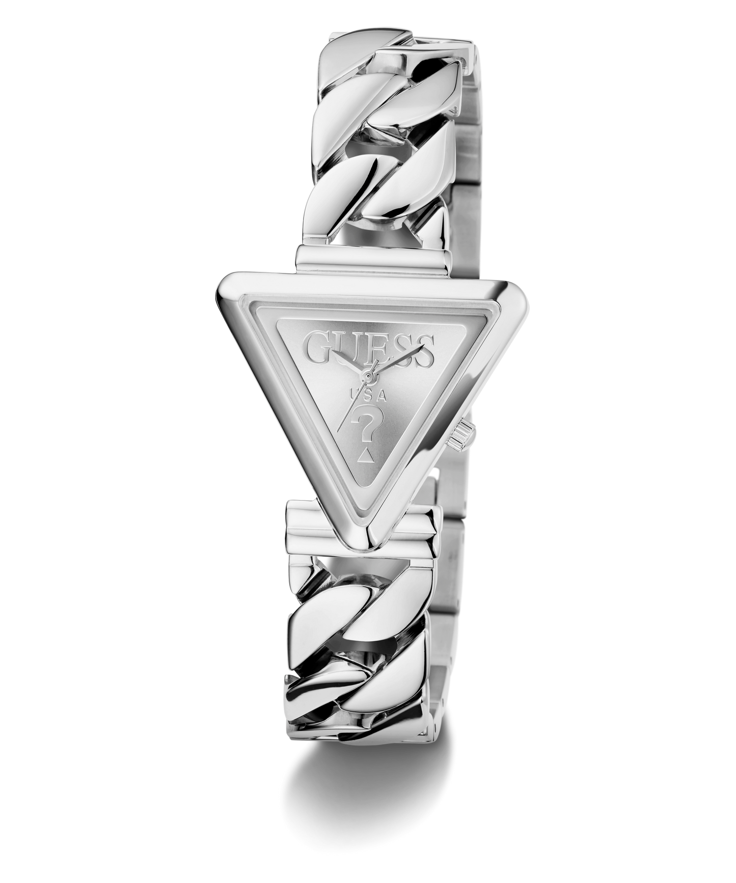 GUESS Ladies Silver Tone Analog Watch