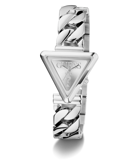 GUESS Ladies Silver Tone Analog Watch