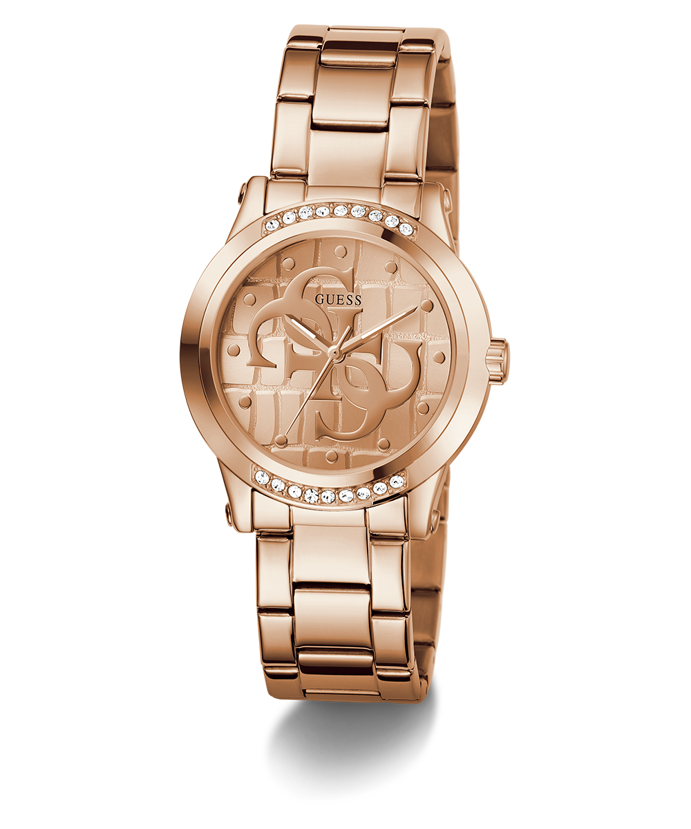 GUESS Ladies Rose Gold Tone Analog Watch