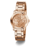 GUESS Ladies Rose Gold Tone Analog Watch