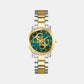 Gt Annette Women Quartz Green Dial Analog Stainless Steel GW0861L4