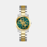 Gt Annette Women Quartz Green Dial Analog Stainless Steel GW0861L4