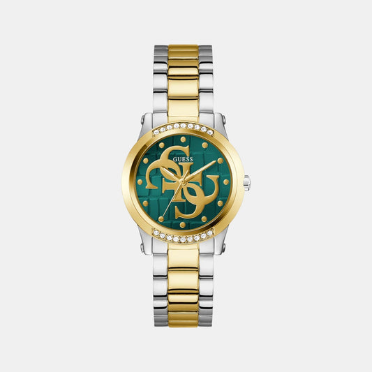 Gt Annette Women Quartz Green Dial Analog Stainless Steel GW0861L4 - Guess watch