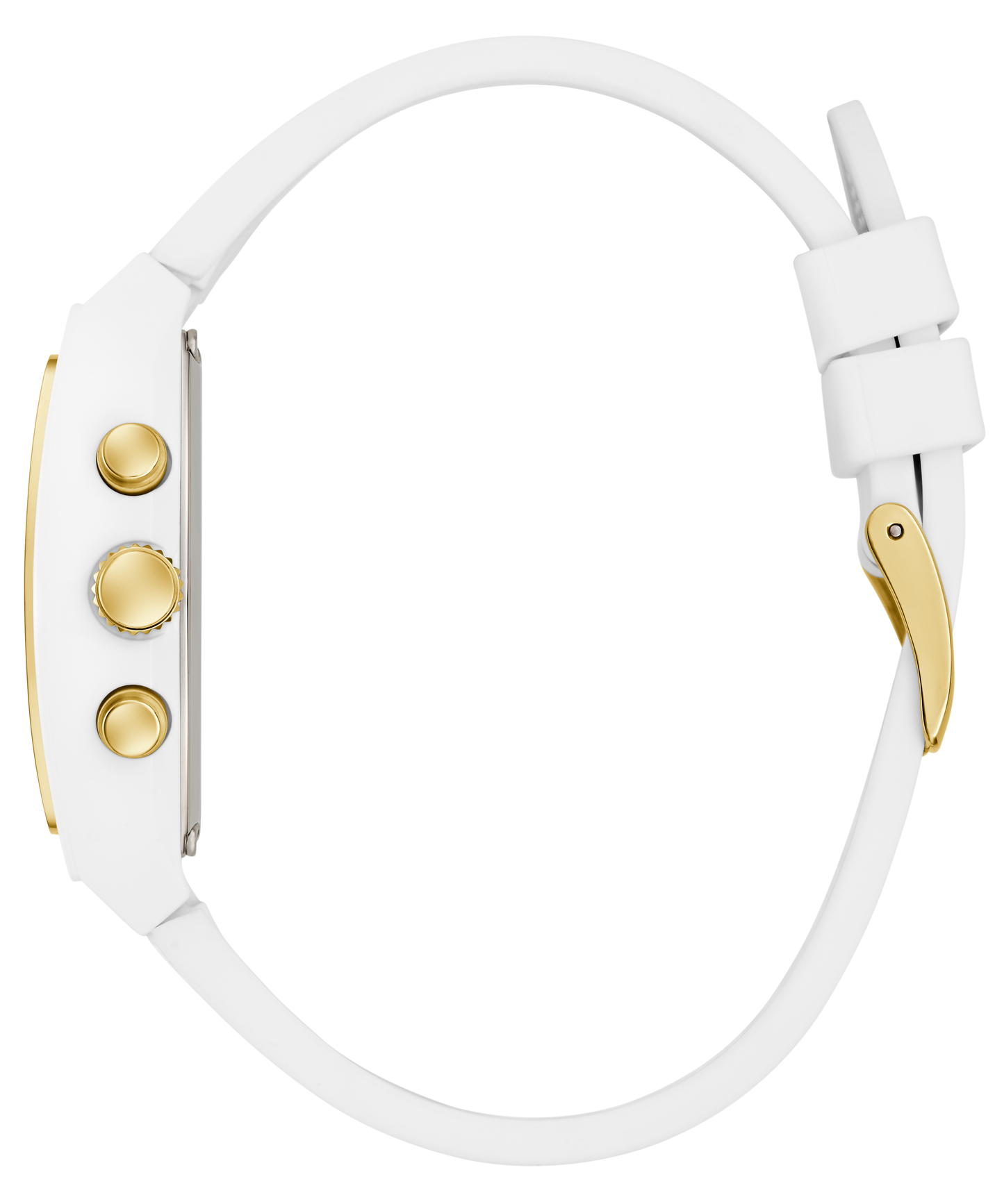 GUESS Ladies 2-Tone White Multi-function Watch