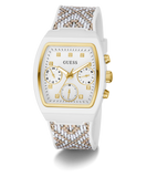GUESS Ladies 2-Tone White Multi-function Watch
