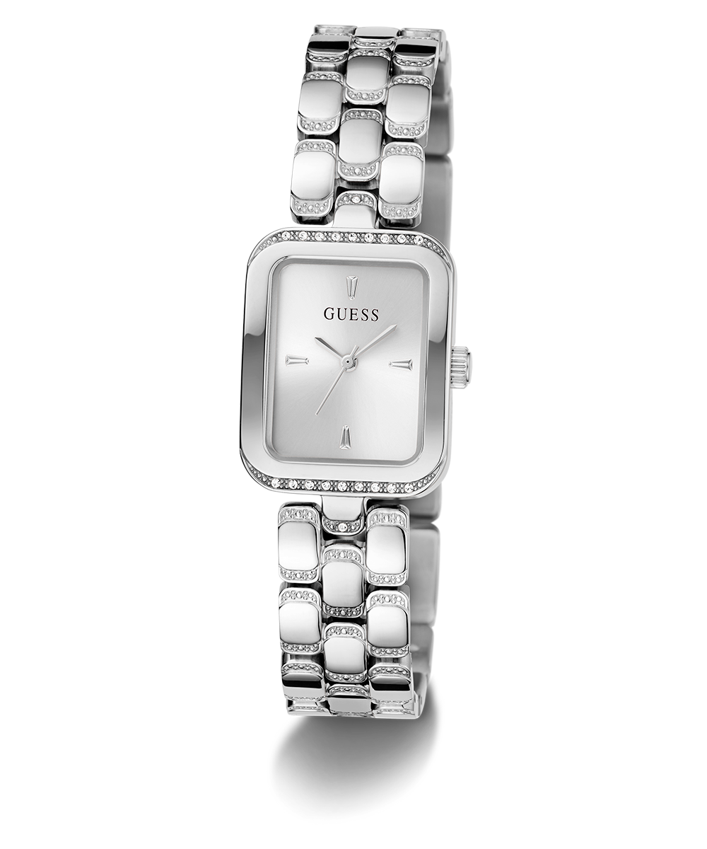 GUESS Ladies Silver Tone Analog Watch