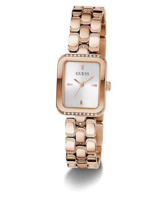 GUESS Ladies Rose Gold Tone Analog Watch