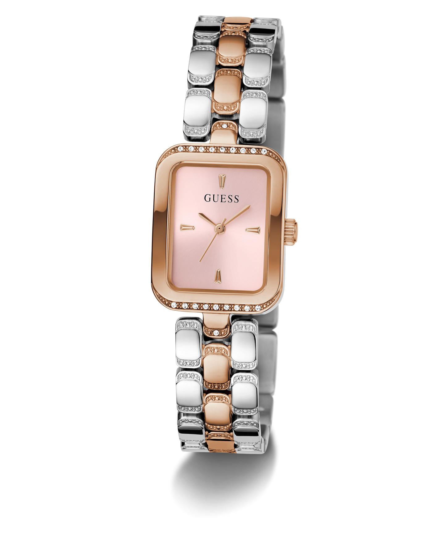 GUESS Ladies 2-Tone Rose Gold Tone Analog Watch