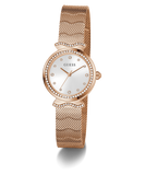 GUESS Ladies Rose Gold Tone Analog Watch