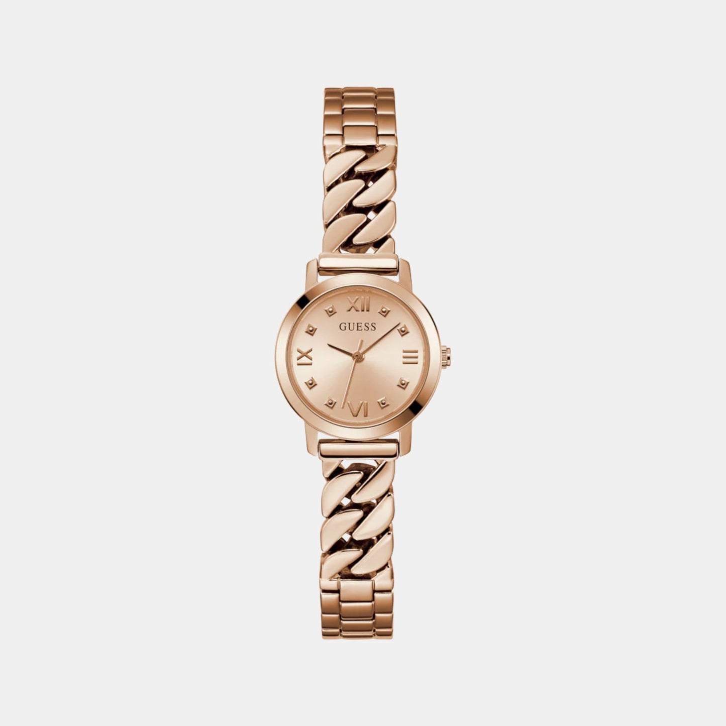 Gb Chime Women Quartz Rose Gold Dial Analog Stainless Steel GW0867L3