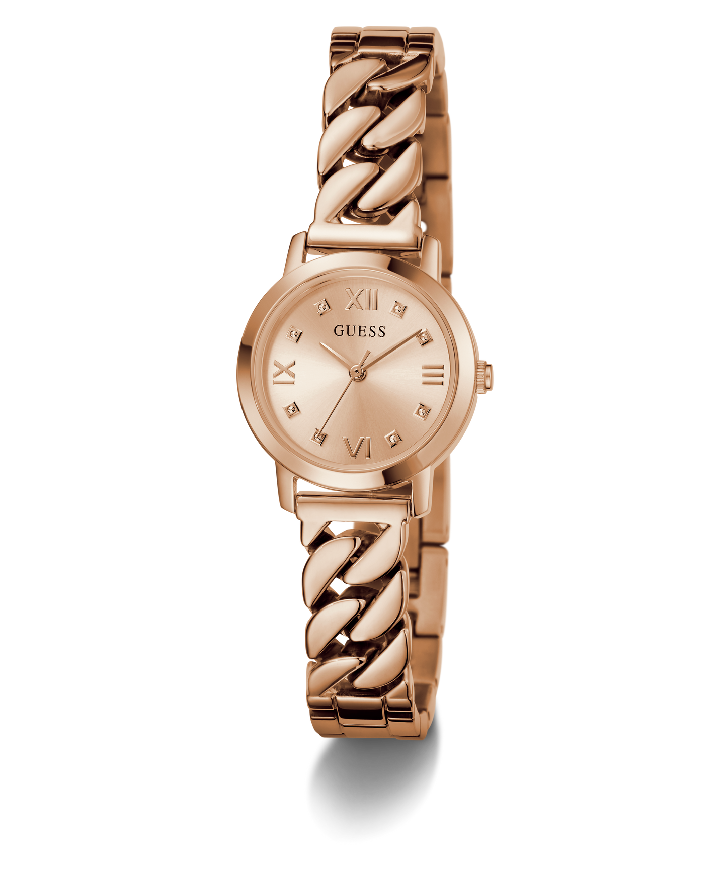 GUESS Ladies Rose Gold Tone Analog Watch
