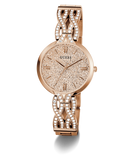 GUESS Ladies Rose Gold Tone Analog Watch